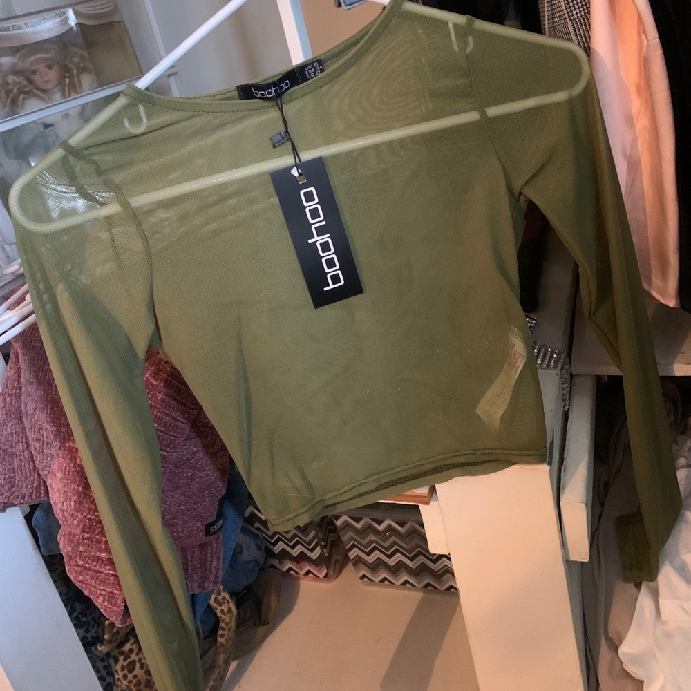 boohoo sheer top